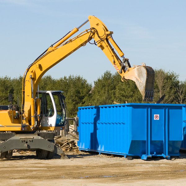 are there any restrictions on where a residential dumpster can be placed in Fillmore